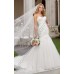 Роскошное свадебное платье русалка с кружевом